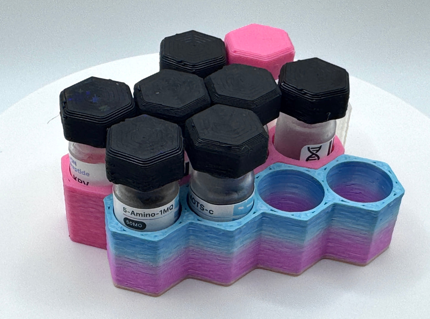 Hexagon Vial Holders No Lid