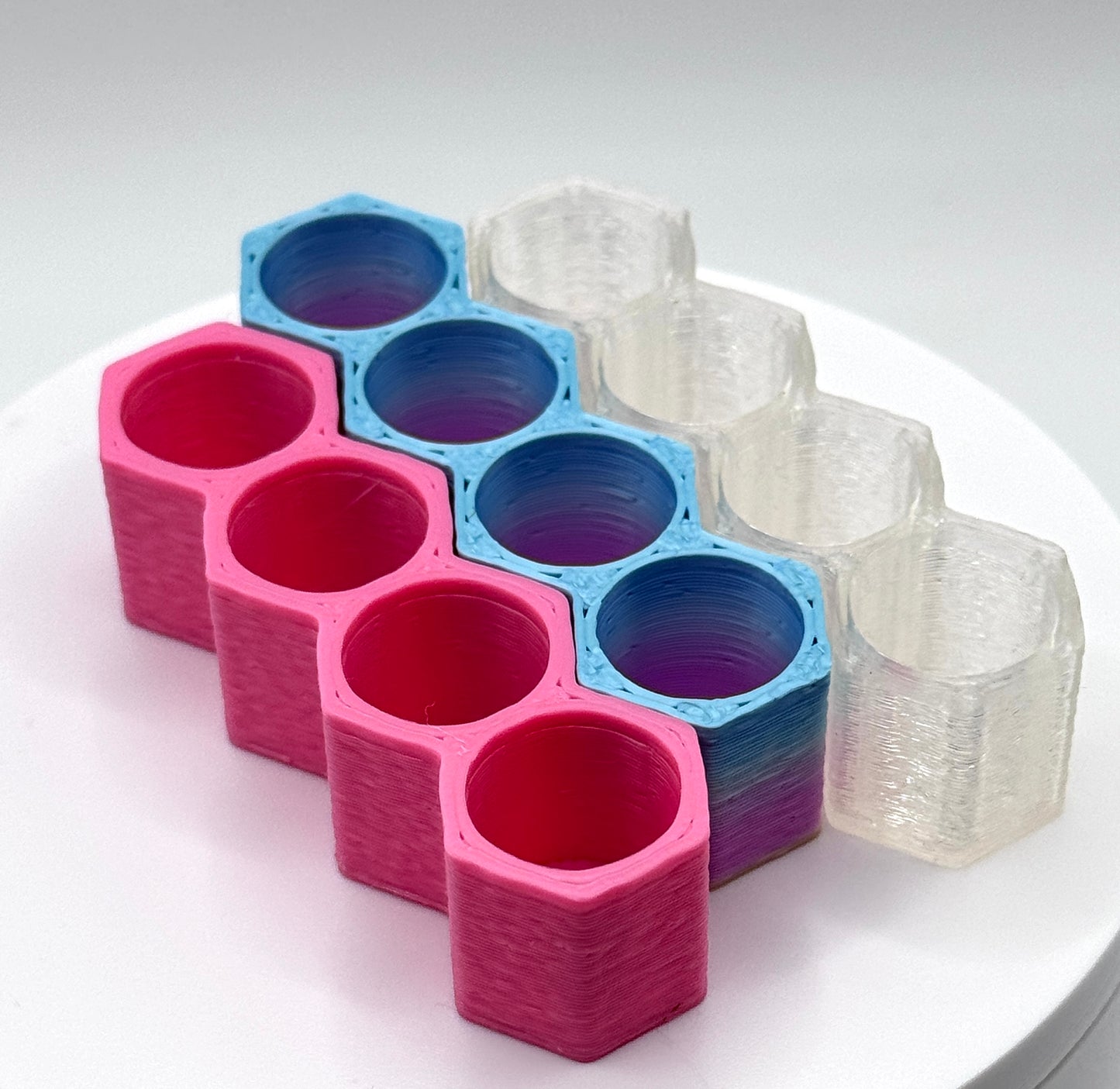 Hexagon Vial Holders No Lid